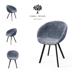 Krzesło KR-500 Ruby Kolory Tkanina Loris 97 Design Italia 2025-2030